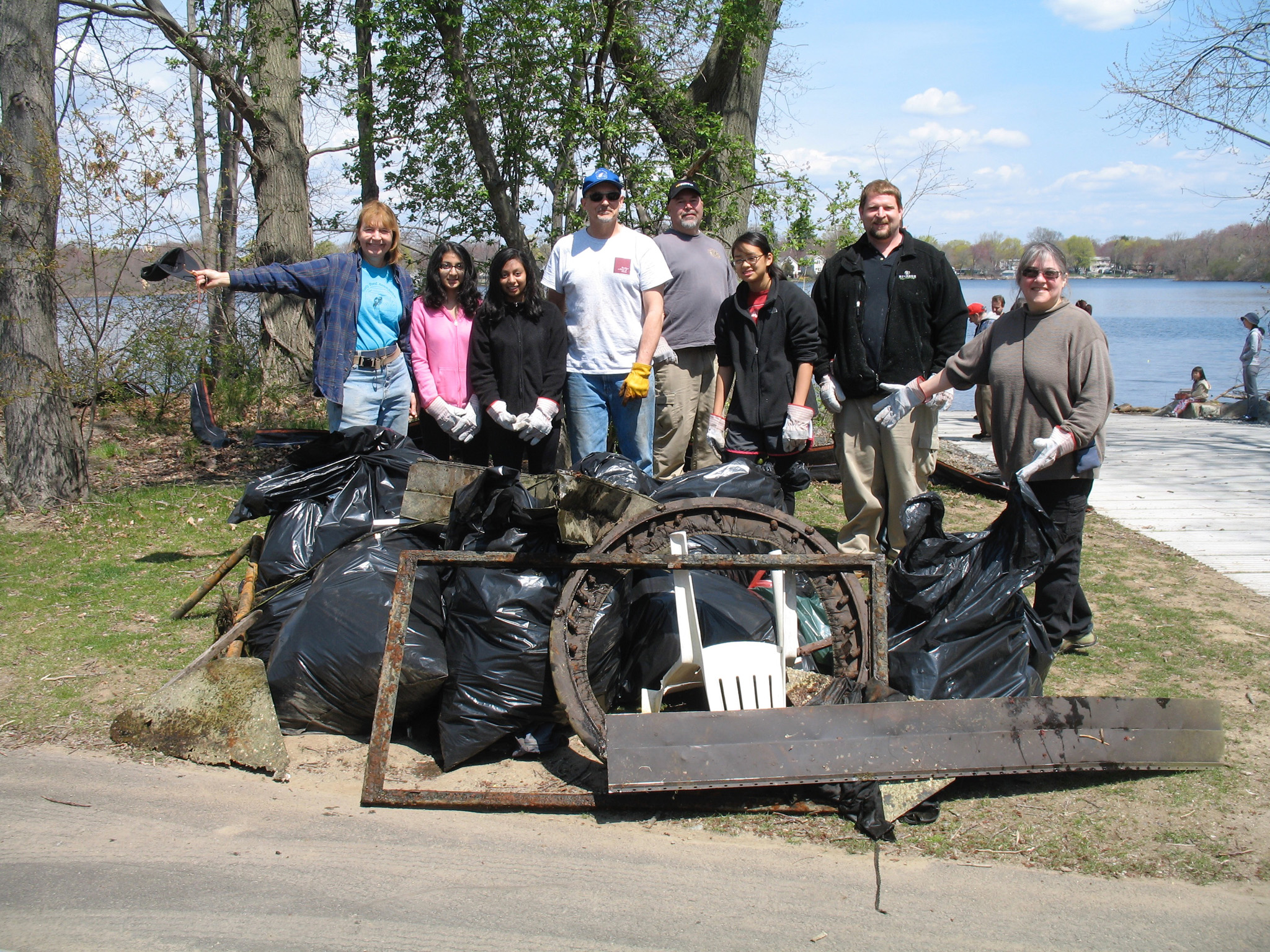 Hardy Pond Cleanup Team #3