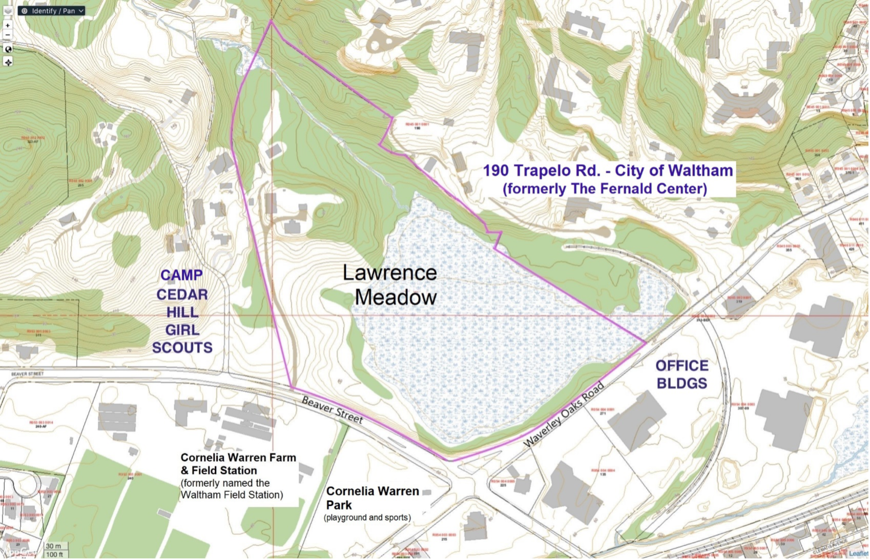 Lawrence Meadow Map