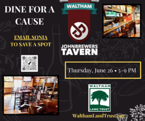 John Brewer’s Tavern FundraiserWaltham Land Trust